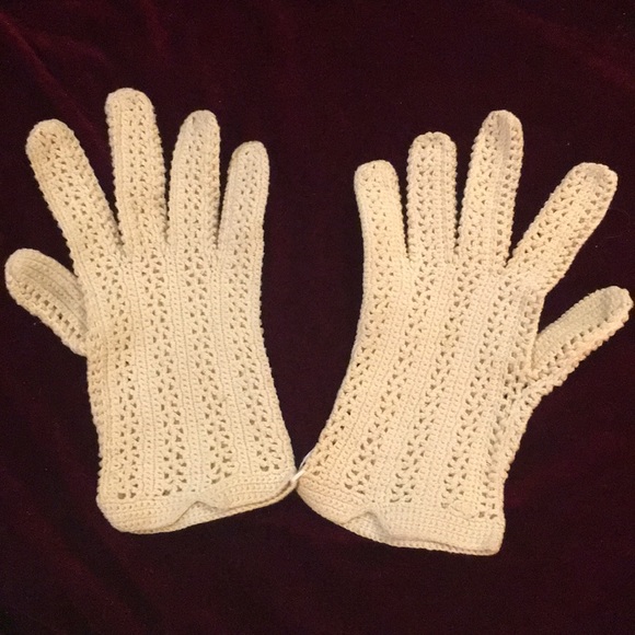 Vintage Accessories Vintage Crocheted Ladys Gloves Poshmark